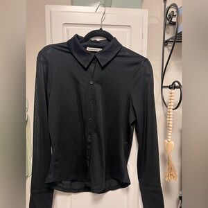 Abercrombie & Fitch women’s sheer long sleeve blouse